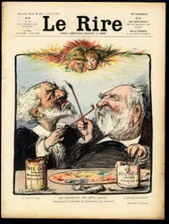 Capa de "Le Lire", sátira colorida