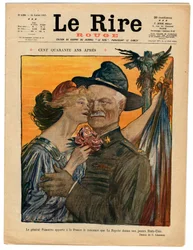 Capa do "Le Lire rouge", sátira colorida