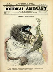 Ilustração de Charles Leandre (1862-1934) para a capa do Le Journal Fun