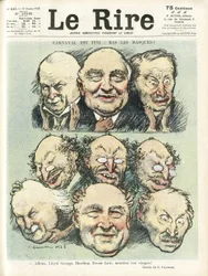 Ilustração de Charles Leandre (1862-1934) para a capa de Le Rire