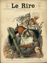 Ilustração de Charles Leandre (1862-1934) para a capa de Le Rire