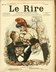 Ilustração de Charles Leandre (1862-1934) para a capa de Le Rire