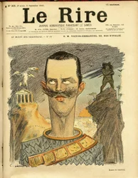 Ilustração de Charles Leandre (1862-1934) para a capa de Le Rire
