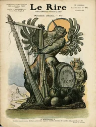 Ilustração de Charles Leandre (1862-1934) para a capa de Le Rire