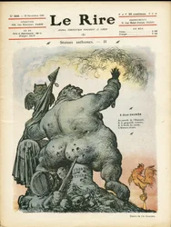 Ilustração de Charles Leandre (1862-1934) para a capa de Le Rire