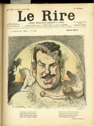 Ilustração de Charles Leandre (1862-1934) para a capa de Le Rire
