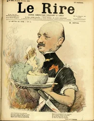 Ilustração de Charles Leandre (1862-1934) para a capa de Le Rire