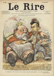 A aliança anglo-japonesa, ilustração para Le Rire