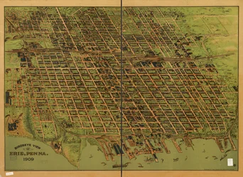Vista aérea de Erie, Penna. 1909