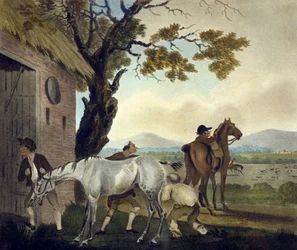 O truque, de The Pytchley Hunt, gravado por F. Jukes (1745-1812)