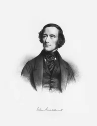 Retrato do compositor William Sterndale Bennett 1816-1875.