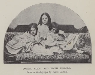 Lorina, Alice e Edith Liddell (foto a p/b)