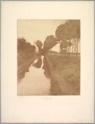 Suíte Landscape: Landscape, Plate 3, Note, Bat, 1892-1893.