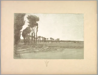 Suite de Paysages: Paisagem, Placa 5, Remarque, Três Talos de Trigo
