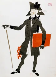 Fantasia para personagem do notário do Barbeiro de Sevilha por Gioacchino Rossini