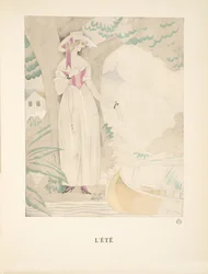 Lété, de uma Coleção de Placas de Moda, 1922 (pochoir print)