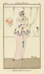 Prato 45 de "Costumes Parisiens" (trajes parisienses)