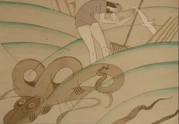 The Octopus, c.1920 (estêncil sobre papel)