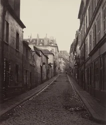 Rue Neuve-Coquenard da rue Lamartine, década de 1870.