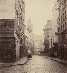 Rue des Lombards, a partir da rue des Lavandières Sainte-Opportune, 1864 (foto)