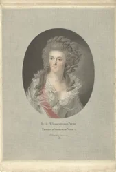 Retrato de Guilhermina da Prússia, Princesa de Orange-Nassau F: S: Wilhelmine de Prusse Princesse d