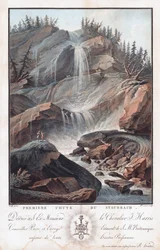 Premiere Chute Du Staubbach, final do século
século XVIII-início do século XIX (Gravura e água-tinta)