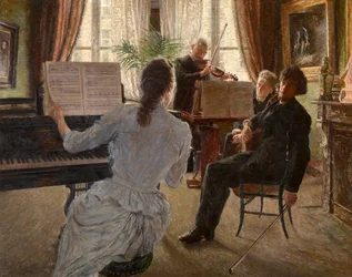 O Quarteto (óleo sobre painel)
