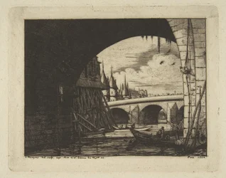 Arcada, Pont Notre-Dame, Paris, de «Águas-fortes de Paris»