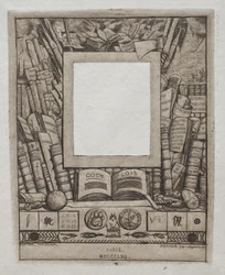 Design para uma moldura para o retrato de Armand Guéraud, 1862.