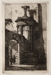 Entrada para o Convento dos Capuchinhos Franceses em Atenas