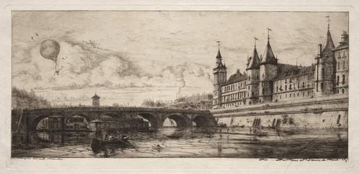 gravuras de Paris: a ponte de troca
