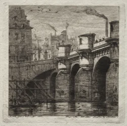 Água-forte de Paris: A Nova Ponte
