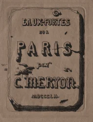 Etchings of Paris: página de título