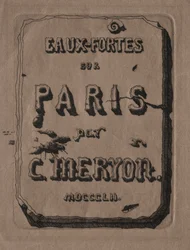Gravuras de Paris: Página de rosto, 1852.