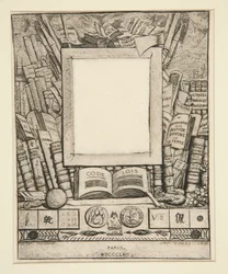 Projeto de moldura para o retrato de Armand Guerand