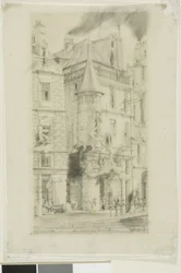 Casa com torreão, rue de la Tixéranderie, Paris