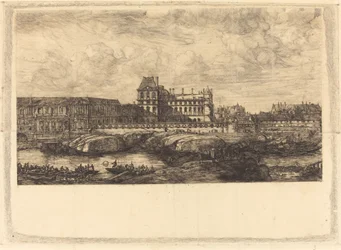 O antigo Louvre de uma pintura de Zeeman, 1651 (O Antigo Louvre, de uma pintura de Zeeman, l651)