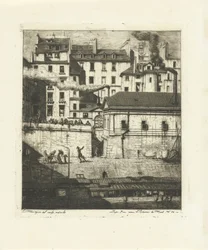 Morgue no Sena em Paris La Morgue Eaux-Fortes sur Paris (título da série)