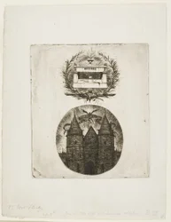 O túmulo de Molière, Cemitério do Père-Lachaise, Paris e a Porta Velha do Palácio da Justiça, Paris