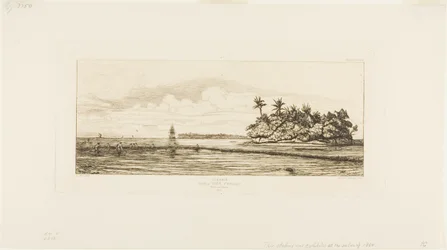 Oceania: Pesca, Perto de Ilhas com Palmeiras no Grupo Uea ou Wallis, 1845