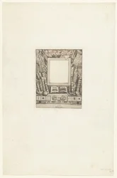 Omlijsting para retrato de Armand Guéraud Projeto de enquadramento para o retrato de Armand Guérard