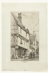 Casa antiga ou Casa do Músico em Bourges
Ancienne habitation à Bourges (título sobre o objecto)