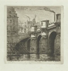 Pont-Neuf over de Seine em Parijs
A Pont-Neuf
Eaux-Fortes sobre Paris (título da série)