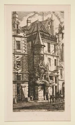 Tourelle, Rue de la Tixeranderie (Casa com torre, rue de la Tixeranderie)