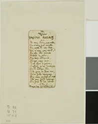 Versos dedicados a Eugène Bléry, n.º 1