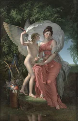 Erato, musa da poesia lírica, 1800.