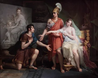 Francês:  Alexandre le Grand cédant Campaspe à Apelle Alexandre, o Grande, dando Campaspe a Apelles