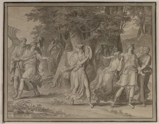 Telêmaco, Instado pelo Mentor, Saindo da Ilha de Calypso, 1800.