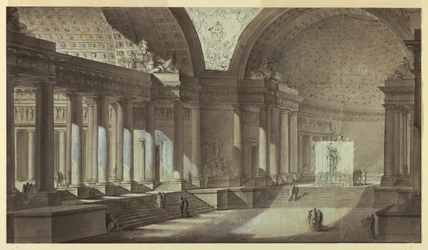 Fantasia arquitetônica: Templo de Atena Interior