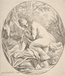 Diana no banho, 1744.